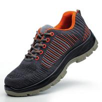 Steel Baotou Anti-smashing and Anti-piercing Lightweight Labor Protection Shoes Men's and Women's Construction Site Safety Protection Shoes 45 black