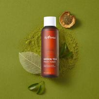 ISNTREE Green Tea Fresh Toner, Moisturizing, Korean Cosmetics, Kbeauty, sample brown