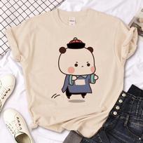Bubu Dudu top women designer Japanese graphic t shirt girl clothes S juoda
