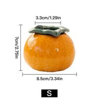 Kūrybinga oranžinė gėlių vazonų vaza Keraminė sultinga vazonų sodinimo mašina namų dekoravimas darbalaukio ornamentas bonsai augalų vazonas sodo dekoravimas S-8.5x8.5x7cm