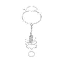 Retro Single Scorpion Ring Bracelet for Women Hip-hop Rock Punk Jewelry Accessories sidabras