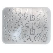 Resin Shaker Filling Mold,Silicone Guitar Mold Epoxy Resin Mold Filler Quicksand Casting Filling Mold for Jewelry Making white