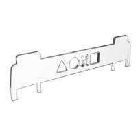 Horizontal Game Console Stand Host Storage Rack Smooth Edge Burr Free Transparent Fixed white