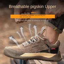 Labor Insurance Shoes Insulation 6kv Anti-smash, Anti-stab, Wear-resistant, Anti-smash, Anti-stab, Safety Work Shoes for Men 46 brown