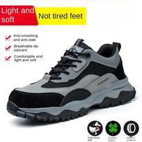 Electrical Insulation 6kv Labor Insurance Shoes Anti-smashing and Anti-piercing Safety Shoes Protective Shoes 45 gray