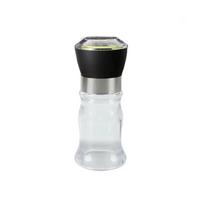 Salt and Pepper Grinder Refillable Plastic Grinder with Adjustable Kibble Portable Spice Jar Container spice grinder  kitchen raudona