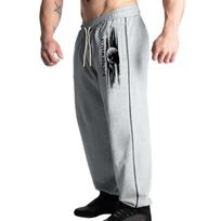Vyriškos „hip pop“ kelnės Laisvos laisvalaikio sportinės plačios kelnės Trend Printed „Jogger“ kelnės XL raudona