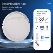 „Smart Home“ šlavimo robotas „Bluetooth“ APP, prijungtas prie mobiliojo telefono Stipraus vakuuminio šlavimo daugiafunkcio valymo mašinos balta