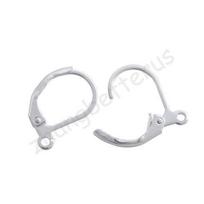 French Earring Lobster Clasps Ear Hooks Earcuff Jewelry Findings 50 Pcs 11*16mm Aolly Golden Silvery Earring DIY  Handmade sidabras