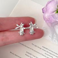 Ballet Shoes Stud Earrings Women's Fashion Light Luxury Niche Party Playful Earrings