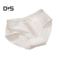 Women Panties Bow Decor Mid Waist Thread Solid Color Soft Elastic Quick Dry Anti septic Anti shrink Lady Briefs Underpants Female Underwear L balta