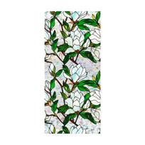 1 ritininis elektrostatinis 43*100 cm stiklo lipdukai PVC gėlių rašto lango namų dekoras 43x100cm white