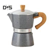 Moka Puodo espreso kavos virimo aparatas 150 ml Lengvas viryklės kavos virimo aparatas Lengvai naudojamas itališkas kavos virimo aparatas sodriai Espresso Latte Cappuccino 150ML pilka