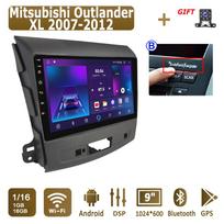 „Android“ automobilio radijas, skirtas „Mitsubishi Outlander XL 2007-2012“ daugialypės terpės grotuvo galvos blokas Stereo GPS navigacija BT WIFI 1+16GB 1+16GB,B