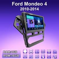 2 DIN Android Carplay automobilinis radijas, skirtas Ford Mondeo 4 2010-2014 daugialypės terpės grotuvo galvos blokas Stereo GPS navigacija BT WIFI 2+32GB 1+16GB blue