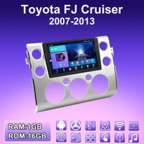 2 DIN Android Carplay Car Radio For Toyota FJ Cruiser 2007-2013 Multimedia Player Head Unit Stereo GPS Navigation BT WIFI 2+32GB 1+16GB blue
