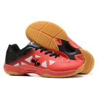 Badminton Shoes Shock-Absorbing Breathable Beef Tendon Sole Volleyball Shoes Adult Male And Female Students Sports Shoes Tennis Shoes 39 raudona