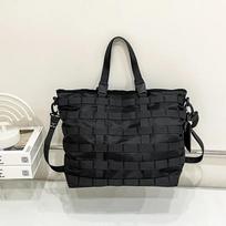 Trendy Simple Shoulder Bag Functional Messenger Bag Oxford Cloth Large-capacity Handbag Tote Bag 35x18x34cm juoda