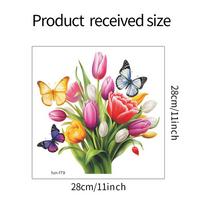 Dažyti drugelio gėlių lapai Vitrina Namų fonas Dekoratyviniai sienų lipdukai Lipnūs 28*28CM/fun-f79