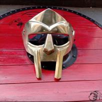 MF Doom Gladiatoriaus Kaukė | Mad Villain 18g Švelnaus Plieno Veido Romėnų Šarvų Replika Viduramžių Rankų Darbo SCA LARP Šalmas