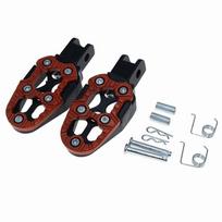 2vnt Kojų atramos Gnybtai Motociklo Pedalai Neslystantis Galinis Sock Pedalas Universalūs atramos kaiščiai Motociklas raudona