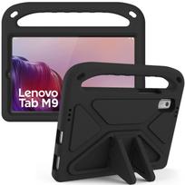 Minkštas EVA dėklas Lenovo Tab M9 TB-310FU XU 9.0 colių 2023 Smūgiams atsparus stovas Dangtelis Saugus vaikams Draugiška rankena Funda Capa M9 TB-310FU TB-310XU juoda