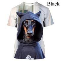 Vasariniai Naujos Mados Moterų/Vyrų 3D Spaudos Dobermano Pinčerio Kasdieniai Grafiniai Marškinėliai S
