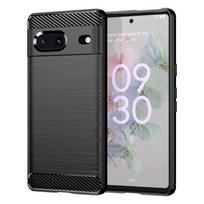 Dėklas Google Pixel 7 Dėklas Google Pixel 7 Bamperis Silikonas Anglies Pluošto Galinis Dangtelis Google Pixel 7 Pixel7 6 Pro Dangtelis Google Pixel 4A 4G raudona
