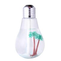 USB Home Bulb Shaped LED Night Light Silent Fine Mist Humidifier Air Freshener sidabras