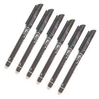 6 / Nutrinamo rašiklio, plaunamos rankenos rinkinys Mėlyna/juoda/raudona 0,5 mm rašiklių užpildymo strypas, skirtas raštinės reikmenims, mokinio egzamino dalis 6pcs red pink
