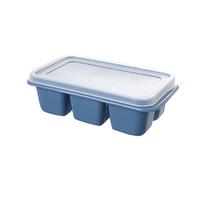 (SU)Ice-cube Trays Easy Release Silicone & Flexible 6-Ice-cube Trays With Spill Resistant Removable Lid Popsicle B šviesiai mėlyna spalva