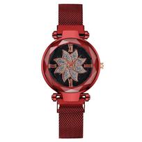 Fashionable Flower Lazy Magnetic Women's Watch Women's Watch Magnetic Stone Women's Quartz