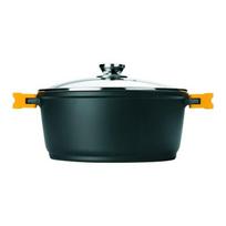 Casserole - IBILI - Evolution - 28 cm - Antiadhésif - Couvercle en verre avec trou anti-vapeur