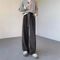 Baggy Women Pants Autumn Winter High Waist Sweatpants Wide Leg Pants Straight Trendy Elastic Drawstring Trousers S juoda