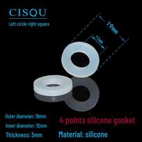 Silikoninės gumos PTFE silfono sandarinimo tarpiklis su filtru, 6 taškų vandens įleidimo žarna, 1 colio vožtuvas 4 points silicone pad