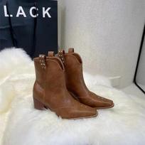 Moteriški žieminiai vintažiniai batai, vakarietiški kaubojiški batai, madingi smaili nosis, ilgi batai, moteriški elegantiški, stambiai kulniukai, nuimami moteriški batai 35
