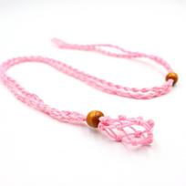 Adjustable Necklace Cord Empty Stone Holder Wax Rope DIY Necklace Natural Quartz Crystal Healing Stone Net Bag Pendant