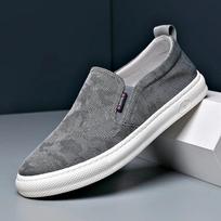 Madingi ledo šilko audinio batai vyrams 2024 m. vasaros kvėpuojantys madingi plokštpadžiai sportbačiai vyriški pavasario rudens naujas dizainerio vyriškas batas 38 pilka spalva