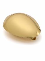 1 vnt. Elegantiškas auksinis metalinis paprastas plaukų kaklaraištis, sidabrinis metalinis prancūziškas pavasario plaukų segtukas, lydinys, madingi plaukų aksesuarai. Gold