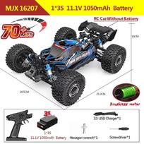 Naujas 1/16 4WD RC automobilis, didelis greitis 70 km/h laipiojimo lenktyninis dreifas, didelis arklio galios bešepetėlis RC lenktyninis automobilis RC automobilis visureigis sunkvežimis žaislas vaikams Dovana violetinė