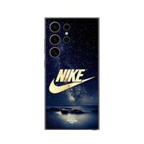 Coque Samsung Galaxy S24 ultra nike logo doré nuit étoilé Maniacase
