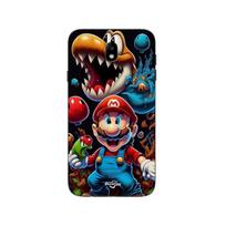 Coque Samsung Galaxy j7 2018 super mario bros film Maniacase juoda