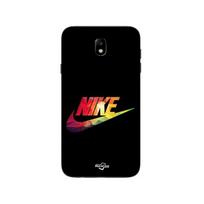 Coque pour Samsung Galaxy j7 2018 nike logo coloré front noir juoda