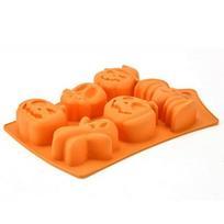 Creative Happy Halloween Home Decor Silikoninis moliūgų pyrago formelės virtuvės kepimo įrankis 1 vnt 1pcs orange