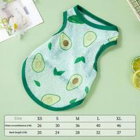 for Small Dogs Dog Vest Chihuahua Print T-Shirt Dog Cooling Vest Thin Costume Sunscreen Grils Dog Summer Cute Puppy Dog Clothes  Pet Supplies L žalia