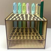 Pen Display Stand Watercolor Paint Brush Holder Multifunctional Decor Organizer beige