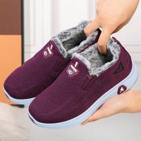 Winter Snow Boots for Women Non-Slip Faux Fur Lining Walking Loafers Shoes Comfort Short Ankle Booties Women's Casual Warm Running Workout Sneakers 36