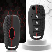 Silikoninis automobilio rakto dėklas Ford F-150 F-250 F-350 Explorer Ranger KA Fiesta Mondeo dangtelis berakčio nuotolinio valdymo pulto korpusas odelė laikiklis black