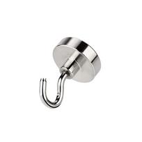 1-8 PCS Strong Neodymium Magnetic Hook Hold Up To 12kg 5Pounds Diameter 20mm  Magnets Quick Hook For Home Kitchen Workplace etc 10mm white