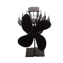 4/5/7 Blades Šildomas krosnelės ventiliatorius Židinys Sieninis mini ventiliatorius Medinis degiklis Ekologinis ventiliatorius Tylus židinio degiklis Šildomas gray